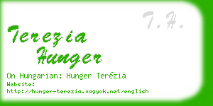 terezia hunger business card